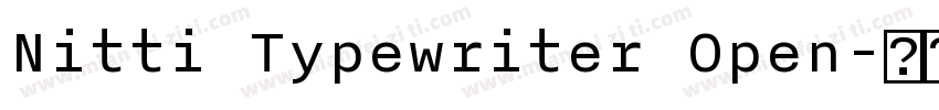 Nitti Typewriter Open字体转换